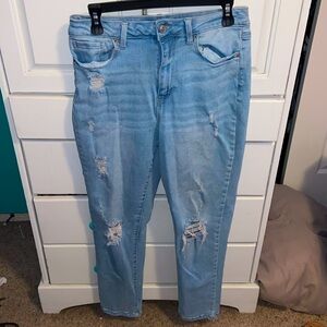 |Wax Jean Collection| Women’s Light Wash High Waisted Distressed Jeans